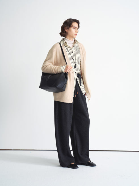 Wool Blend Relaxed Cardigan