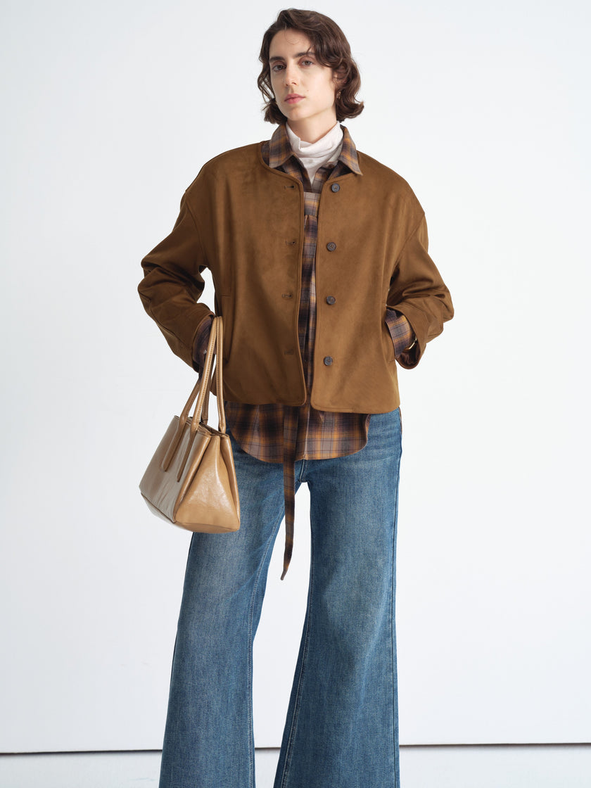 Structured Suedette Jacket