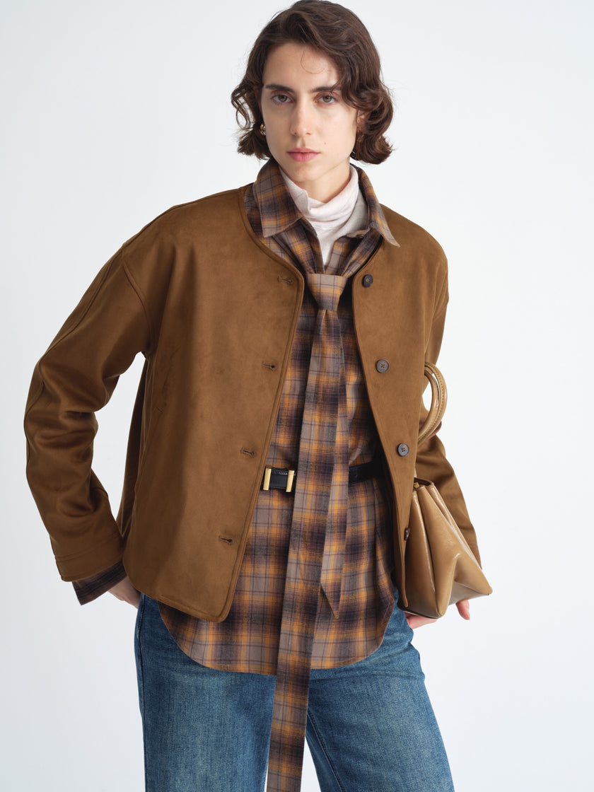 Structured Suedette Jacket