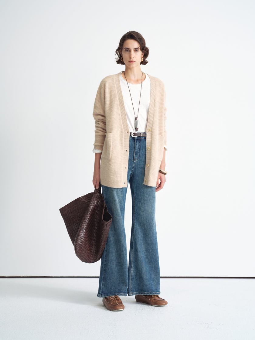 Wide-Leg Denim Jeans