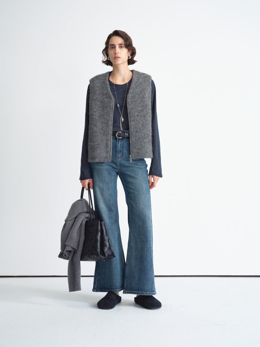 Wide-Leg Denim Jeans