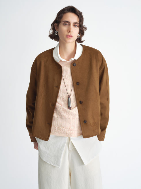Structured Suedette Jacket