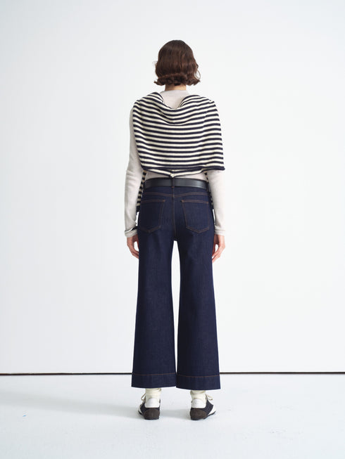 Straight Raw Denim Pants