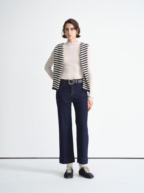 Straight Raw Denim Pants