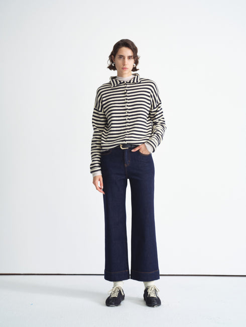 Straight Raw Denim Pants