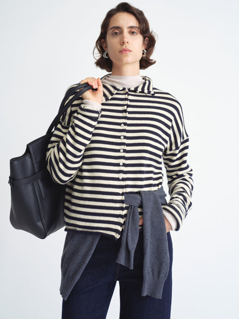 Striped Knit Cardigan