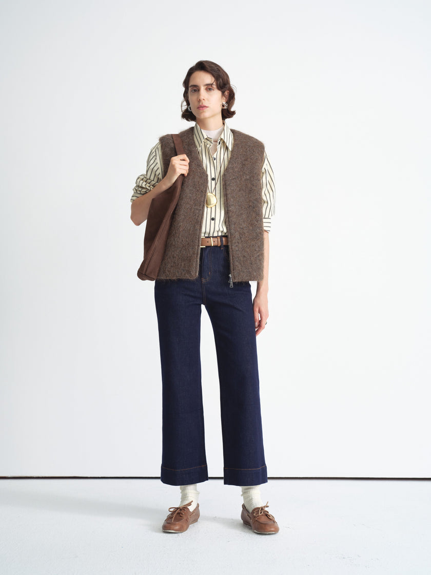 Straight Raw Denim Pants