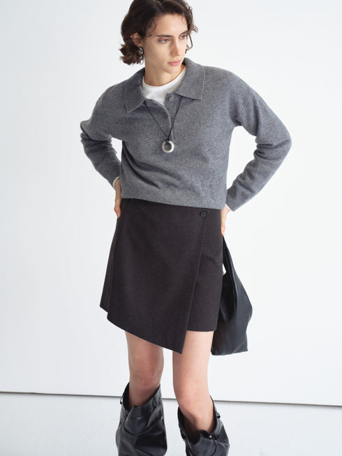 Knit Polo Sweater