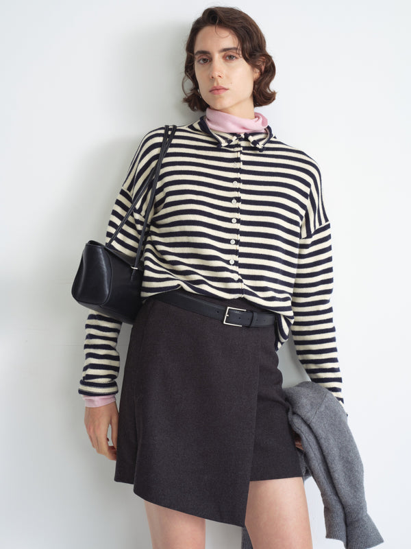 Asym Wrap Mini Skirt