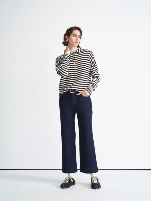 Straight Raw Denim Pants