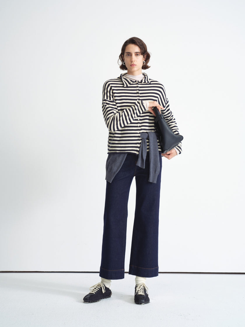 Striped Knit Cardigan