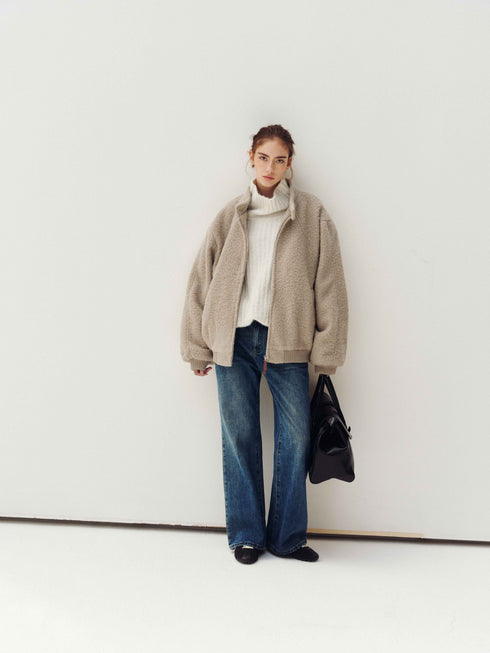 Shadow Fade Wide Jeans - Vintage Blue