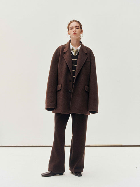 Rustikaler Wollblazer