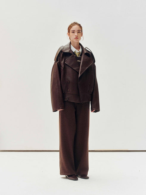 Veste double en grain