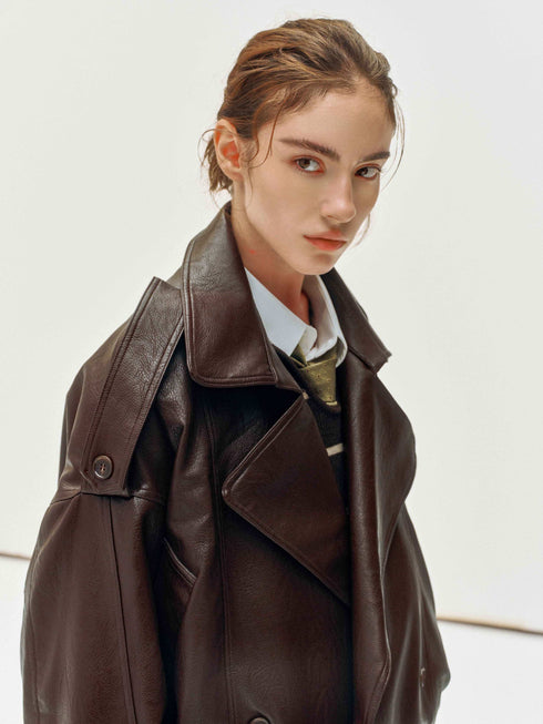 Veste double en grain