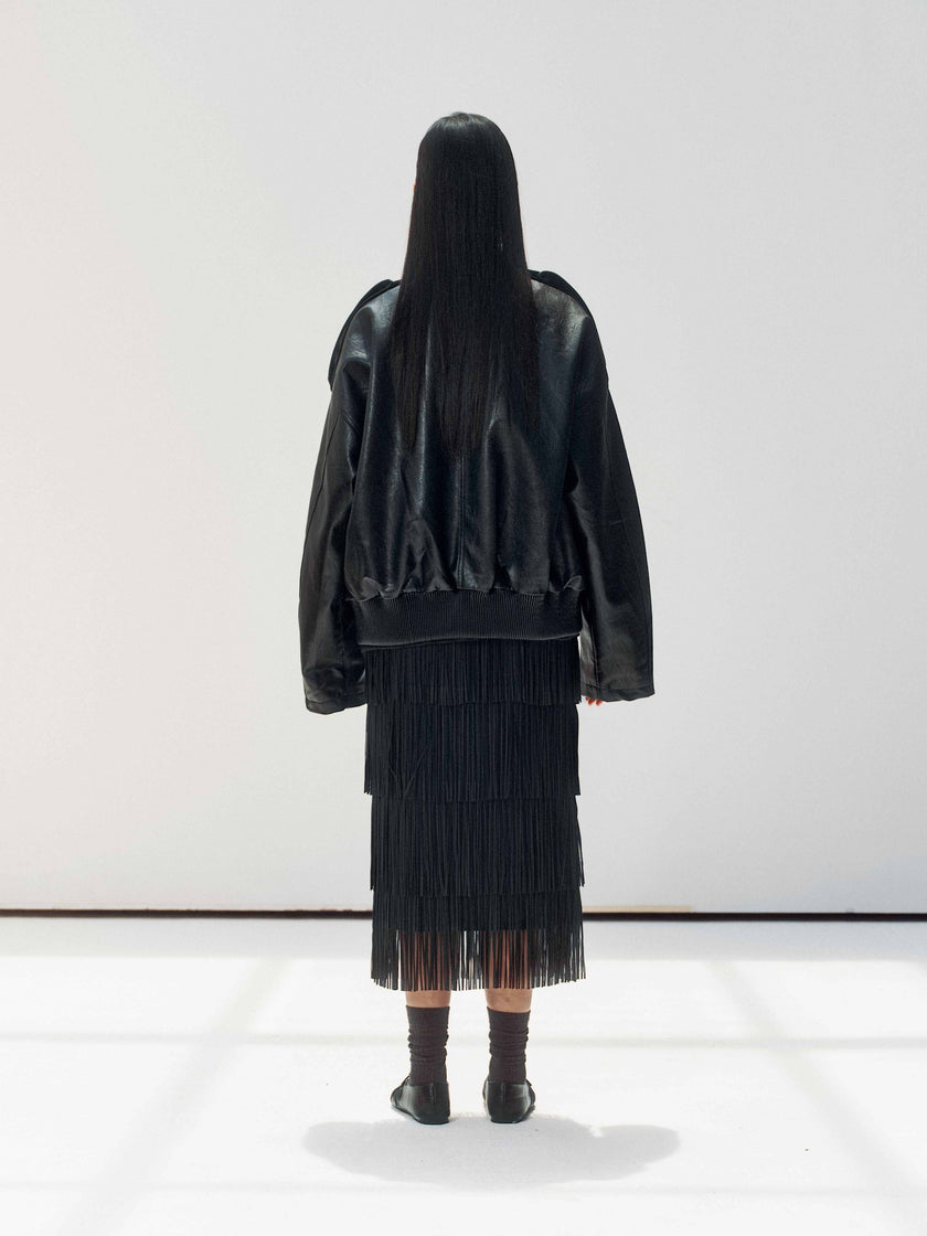 Veste double en grain