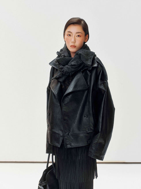 Veste double en grain