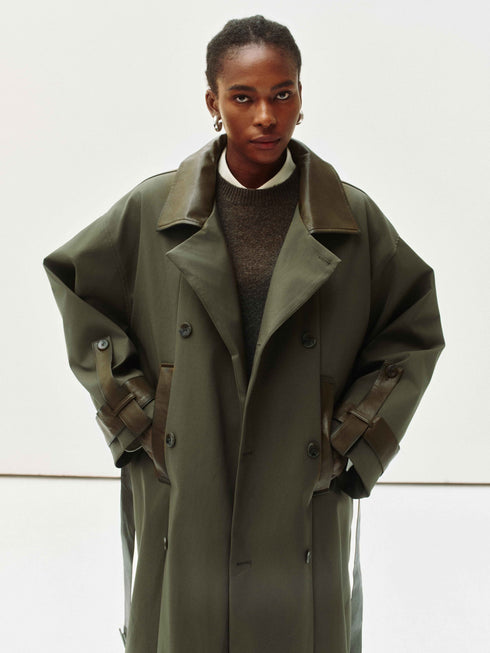 Asymmetrischer Trenchcoat