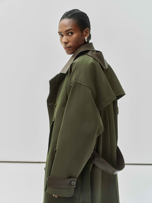 Oblique Trench Coat