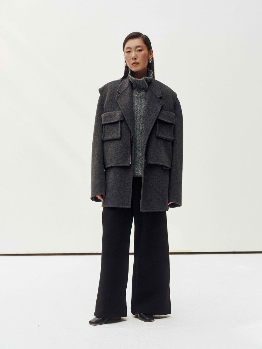 Rustic Wool Elegance Vest