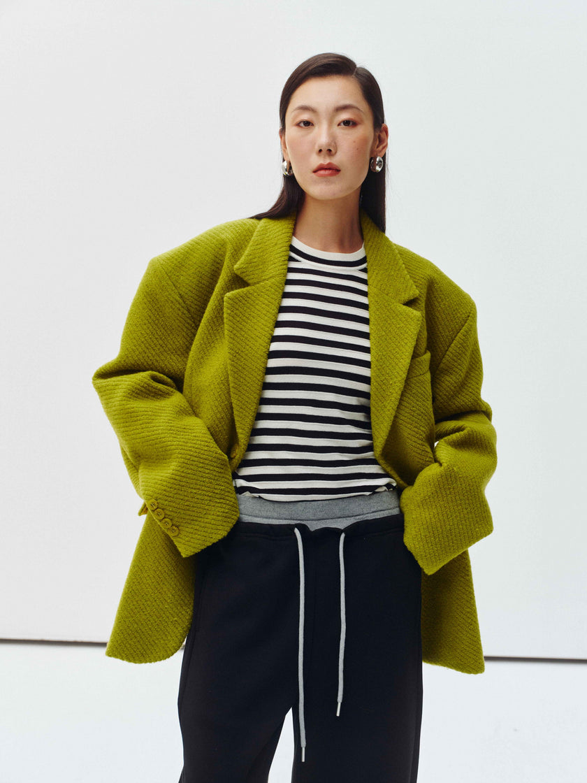 Varo Wool Textured Blazer