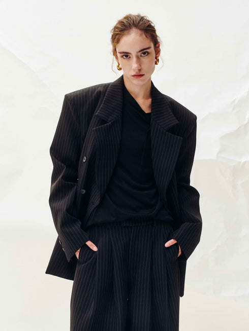 Echelon Veste à rayures fines