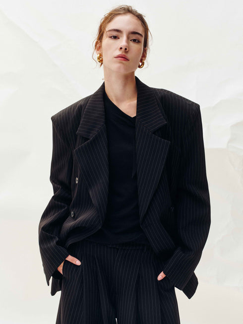 Echelon Pinstripe Blazer