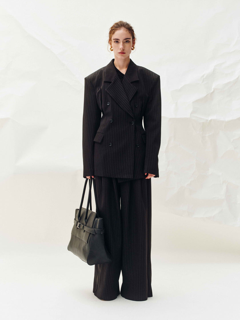 Echelon Veste à rayures fines