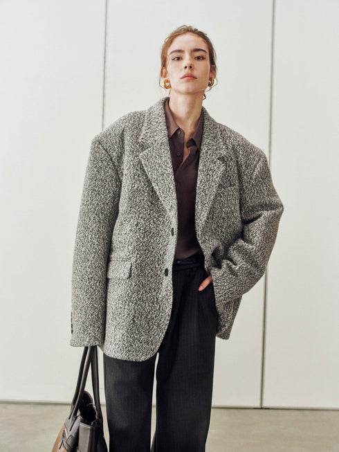 Varo Wool Textured Blazer