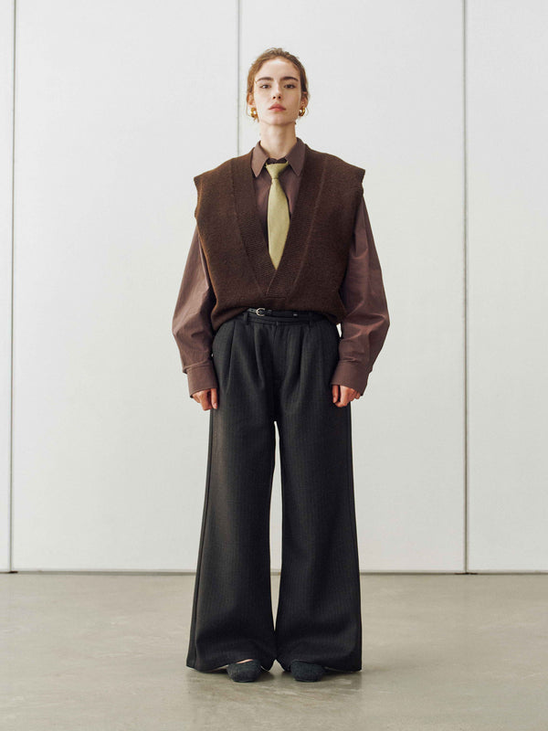 Tailored Wide-Leg Trousers
