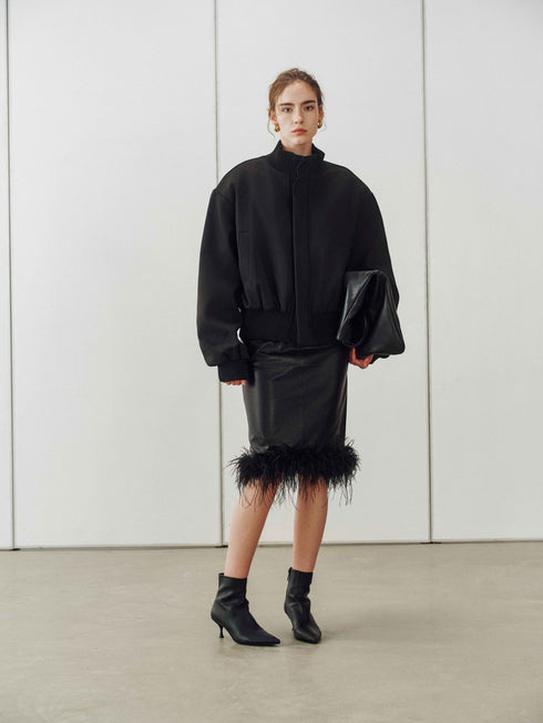 Veste Bomber en Grain