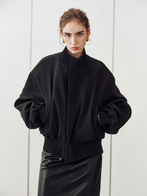 Veste Bomber en Grain