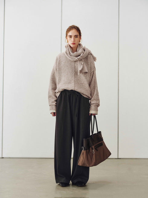 Franges Cardigan enveloppant & Écharpe