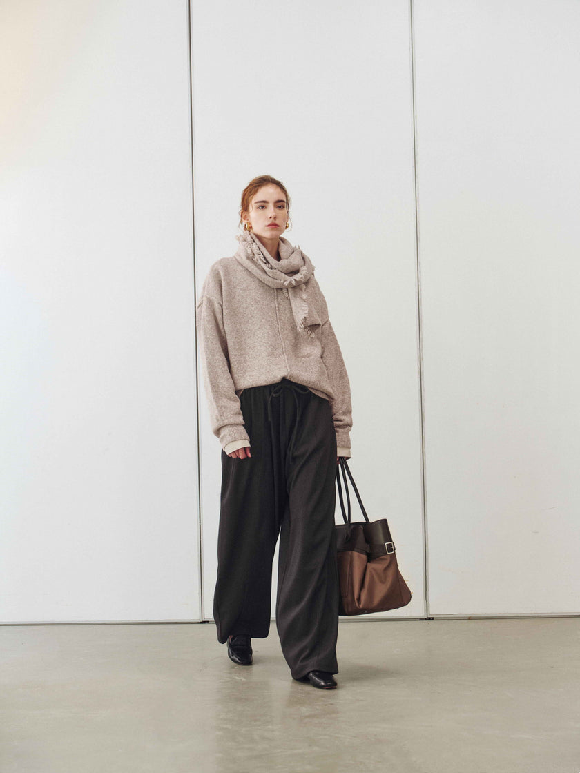 Franges Cardigan enveloppant & Écharpe