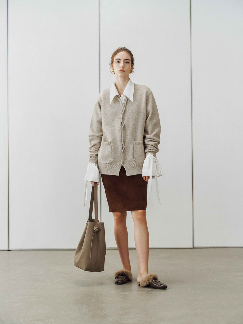 Cardigan en maille nuageuse