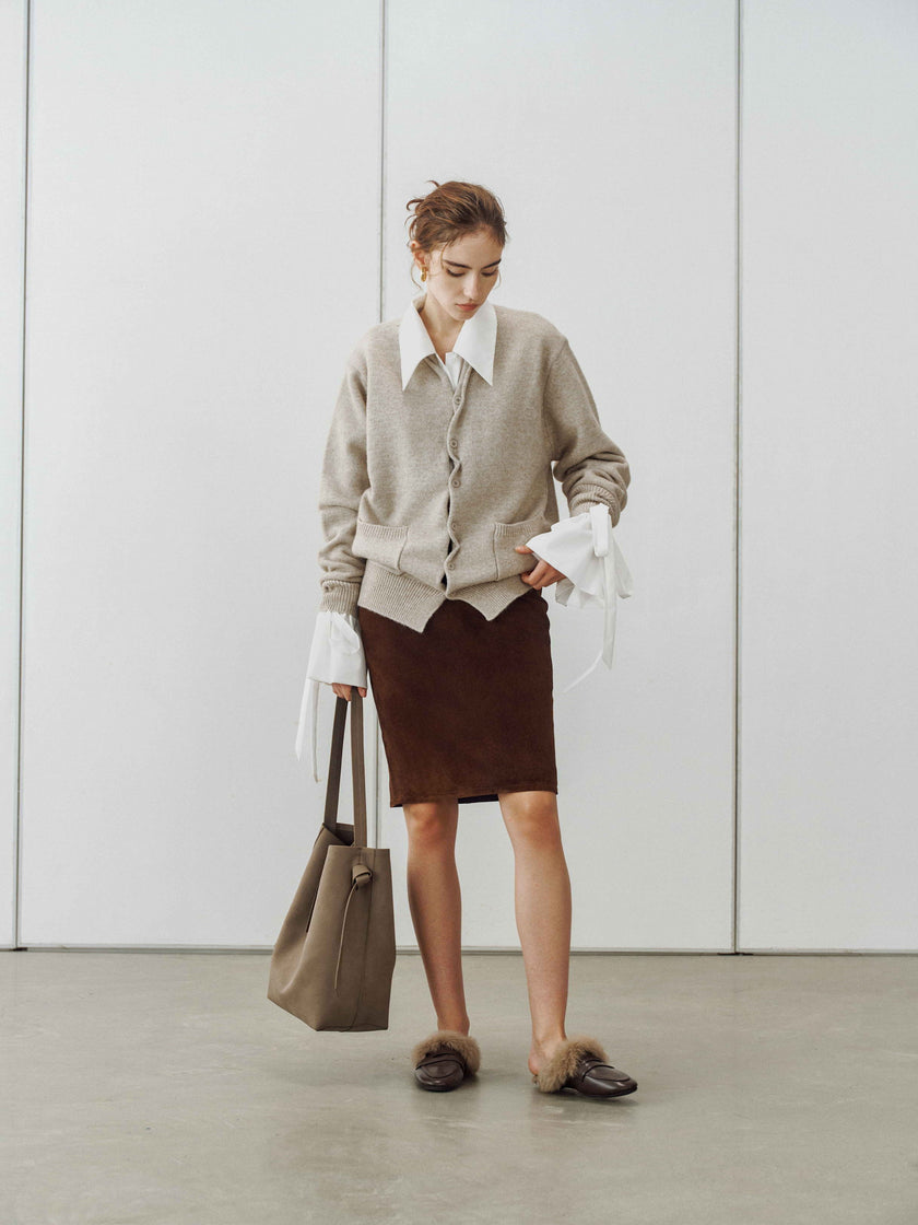 Cardigan en maille nuageuse