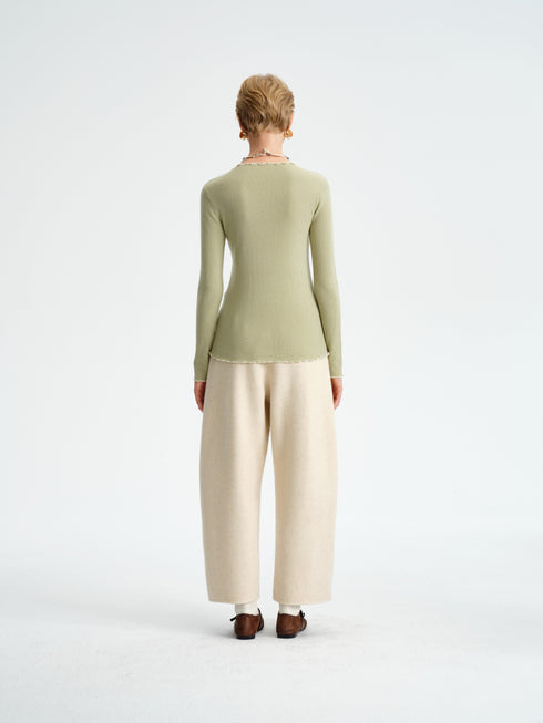 Soft Wool Knit Top