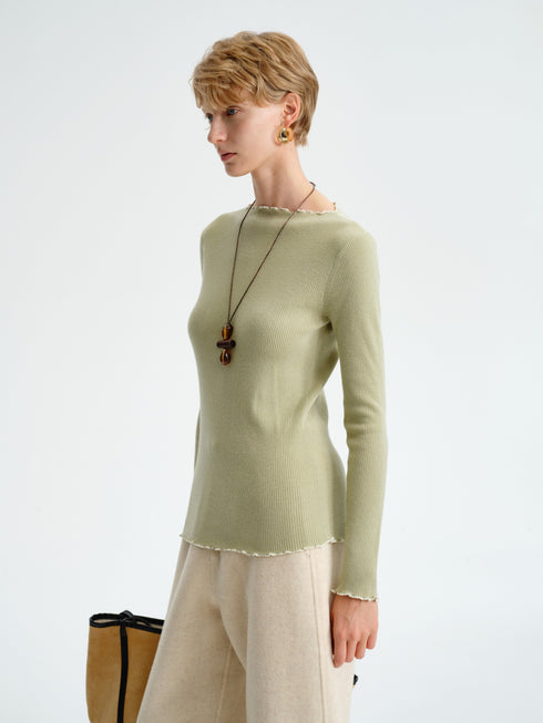 Soft Wool Knit Top