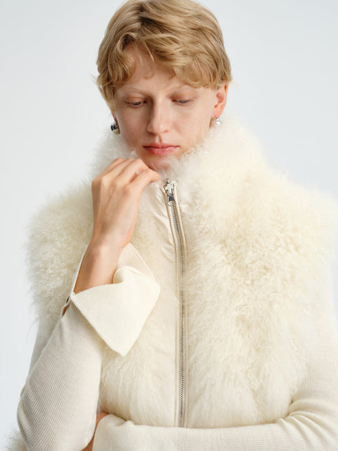 Reversible Cashmere Down Vest