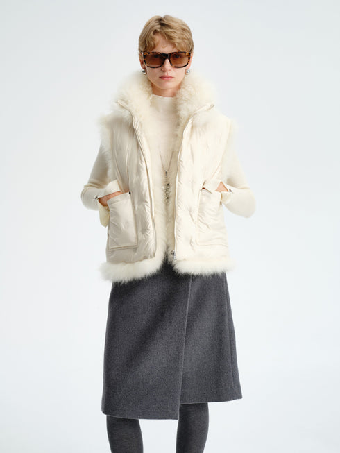 Reversible Cashmere Down Vest