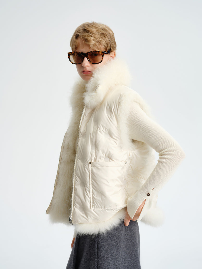 Reversible Cashmere Down Vest