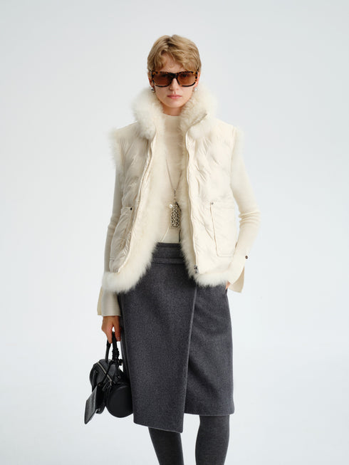 Reversible Cashmere Down Vest