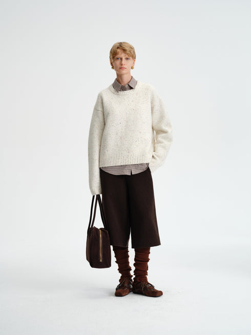 Speckled Cloud Knit Sweater