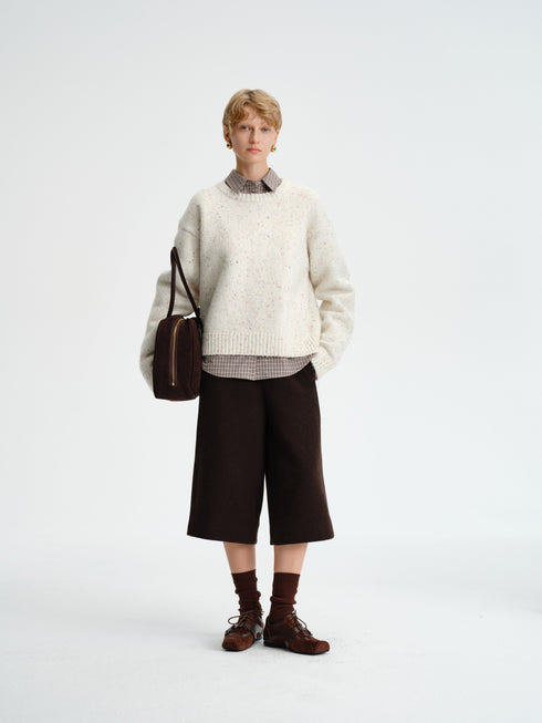 Speckled Cloud Knit Sweater