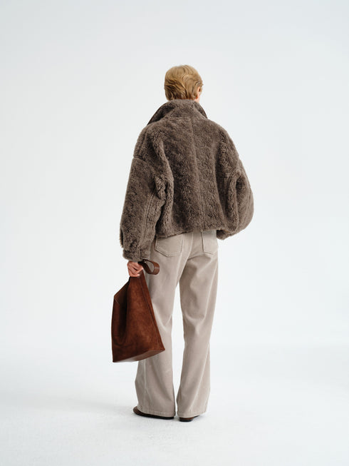 Corduroy Straight-Leg Pants