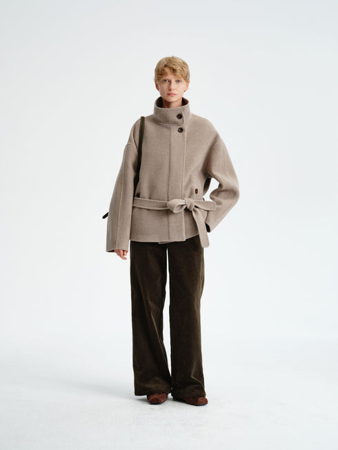 Corduroy Straight-Leg Pants