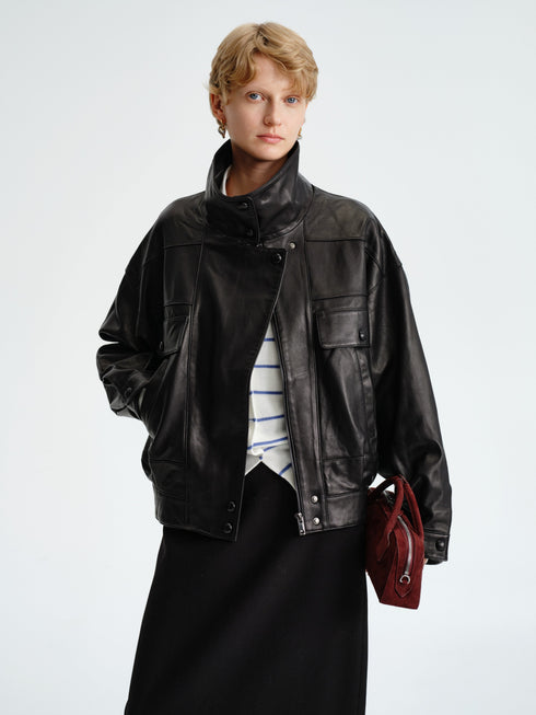 Fayro Veste en Peau d'Agneau Bold