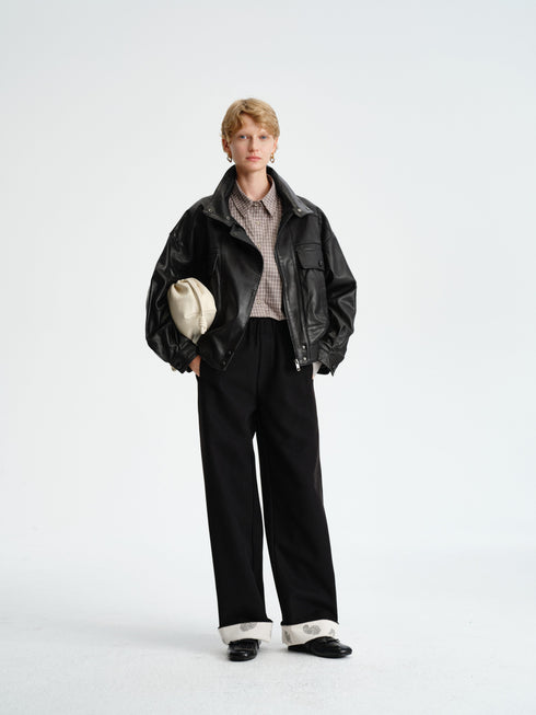 Paisley Wool-Blend Pants