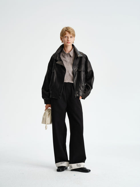 Fayro Veste en Peau d'Agneau Bold