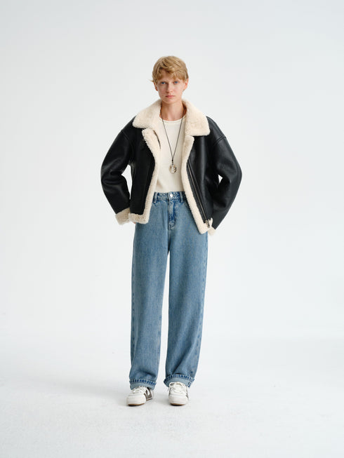 Vintage Straight-Leg Jeans